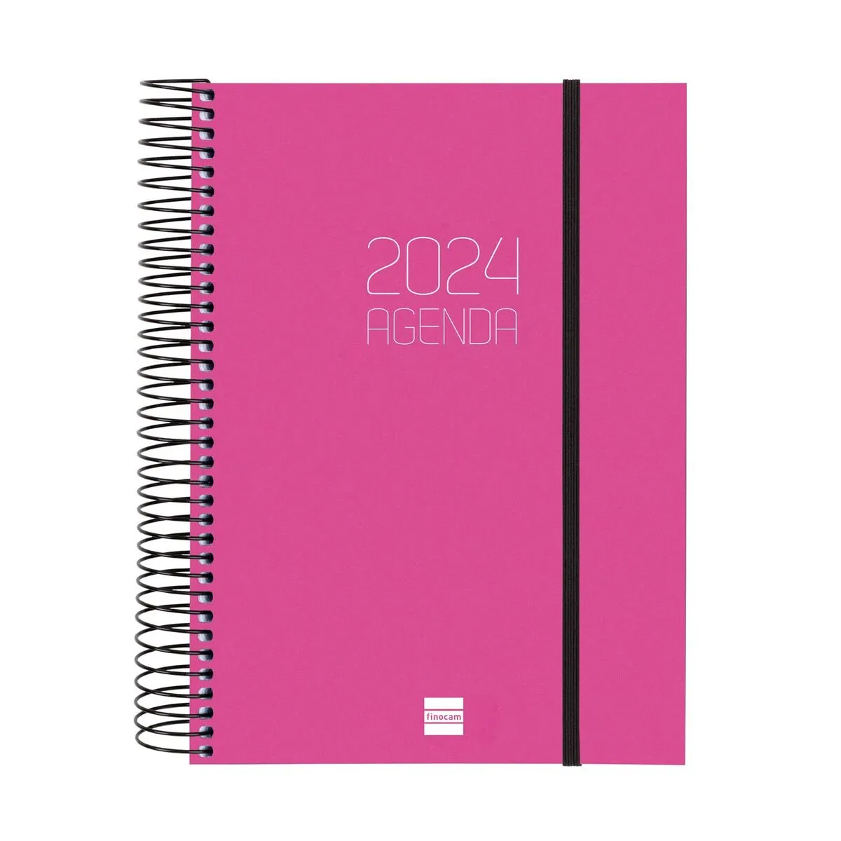 Agenda Finocam Opaque 2024 Rosa A5 15,5 x 21,2 cm