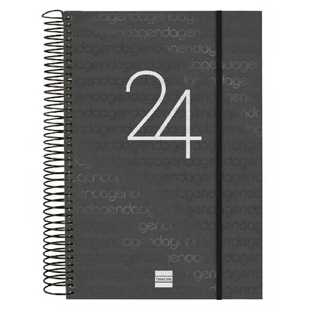 Agenda Finocam 2024 Nero 16,5 x 24,2 cm