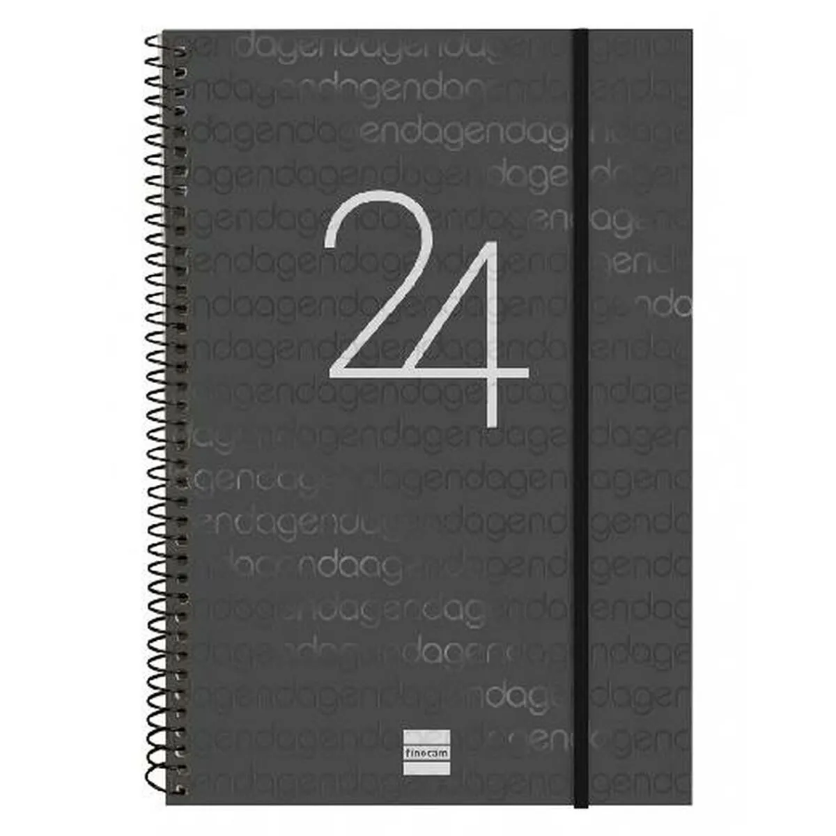 Agenda Finocam 2024 Nero 16,5 x 24,2 cm