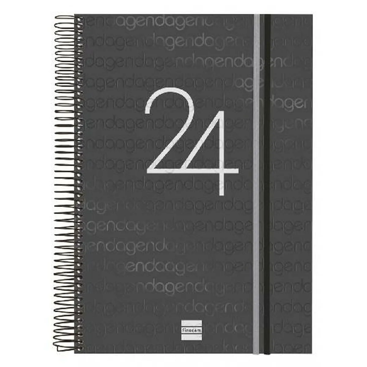 Agenda Finocam 2024 Nero A4 21 x 29,7 cm