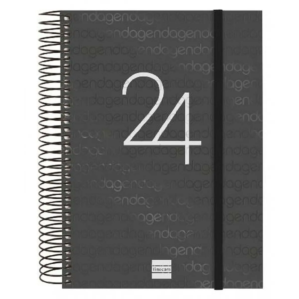 Agenda Finocam 2024 Nero 15,5 x 21,2 cm