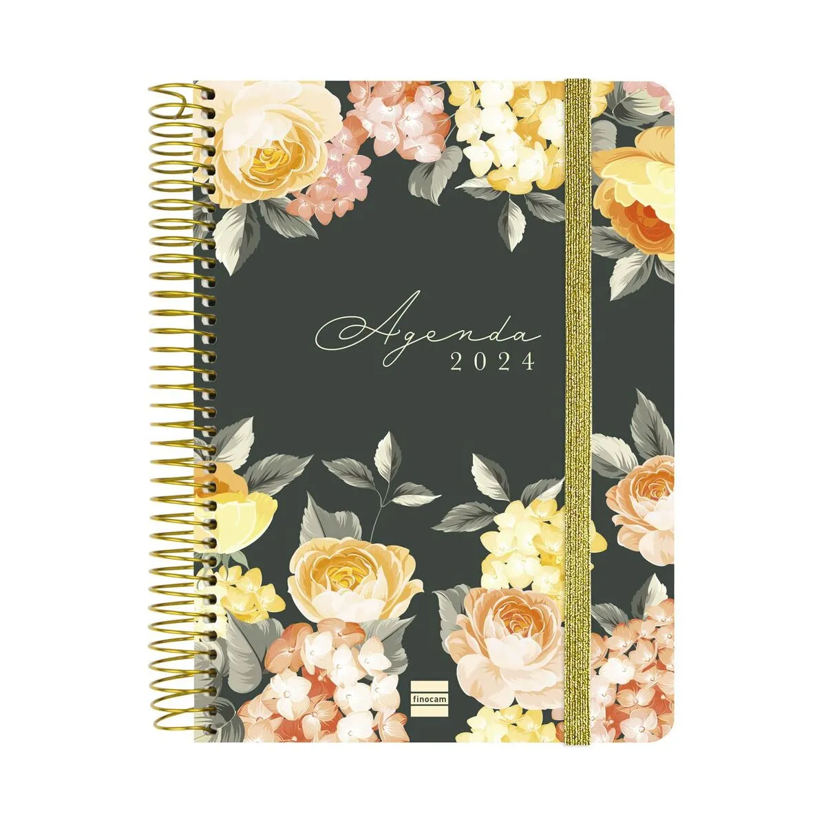 Agenda Finocam Cloe 2024 Nero Multicolore A5 15,5 x 21,2 cm