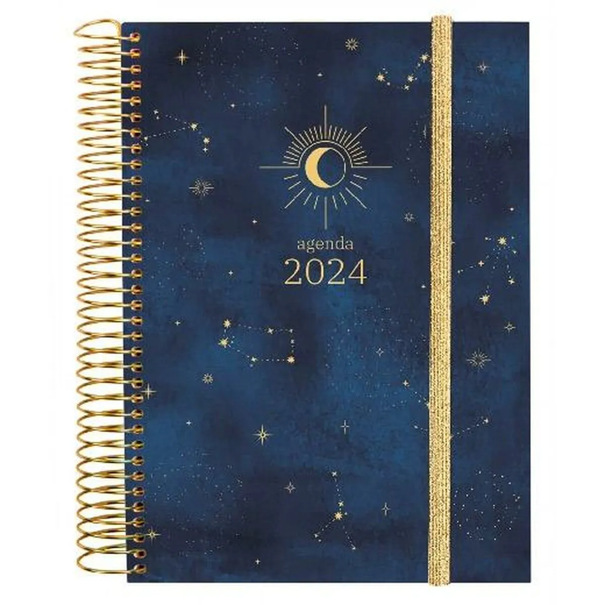 Agenda Finocam Design Collection Moon 2024 Multicolore A5 15,5 x 21,2 cm