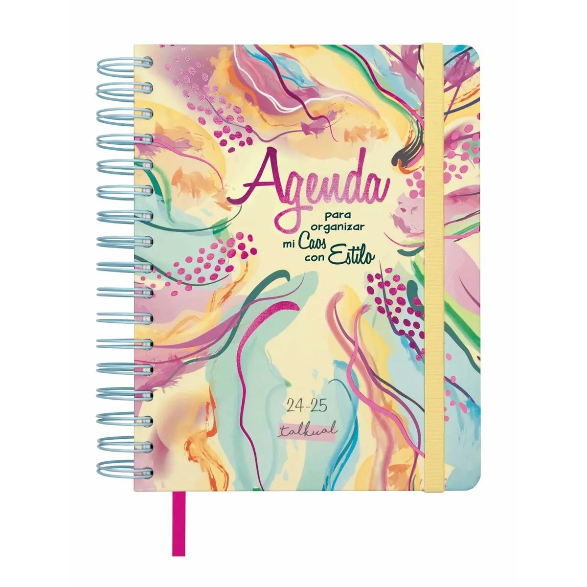 Agenda Finocam Talkual Style Multicolore Quarto 15,5 x 21,7 cm 2024-2025