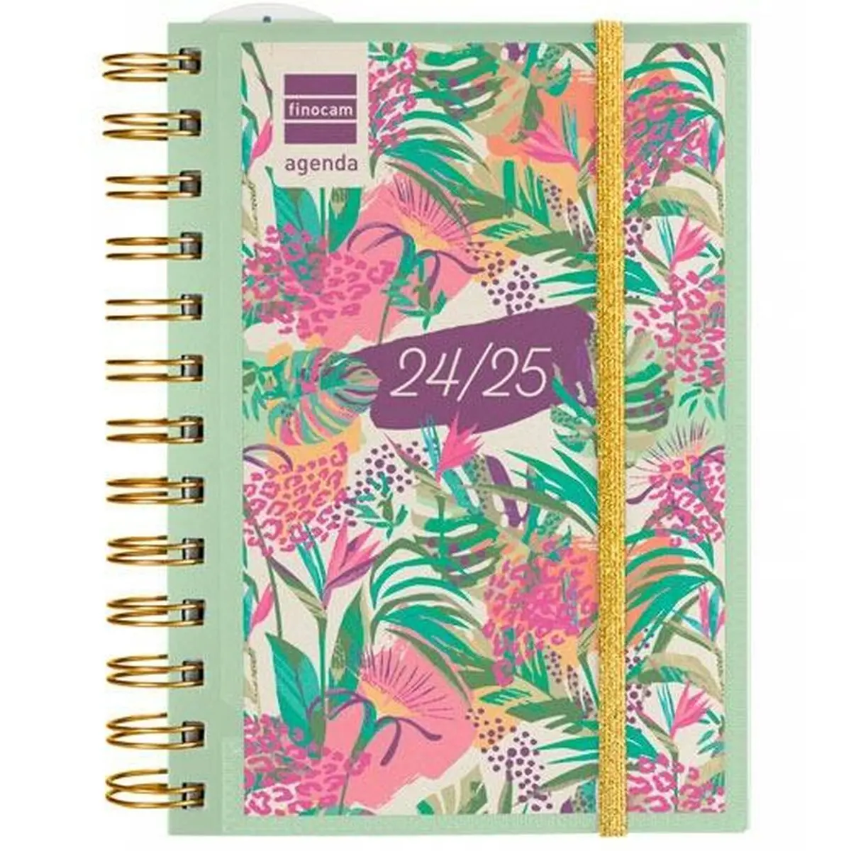 Agenda Finocam 8º SVH Tropic Verde Multicolore 1/8 12 x 16,4 cm 2024-2025