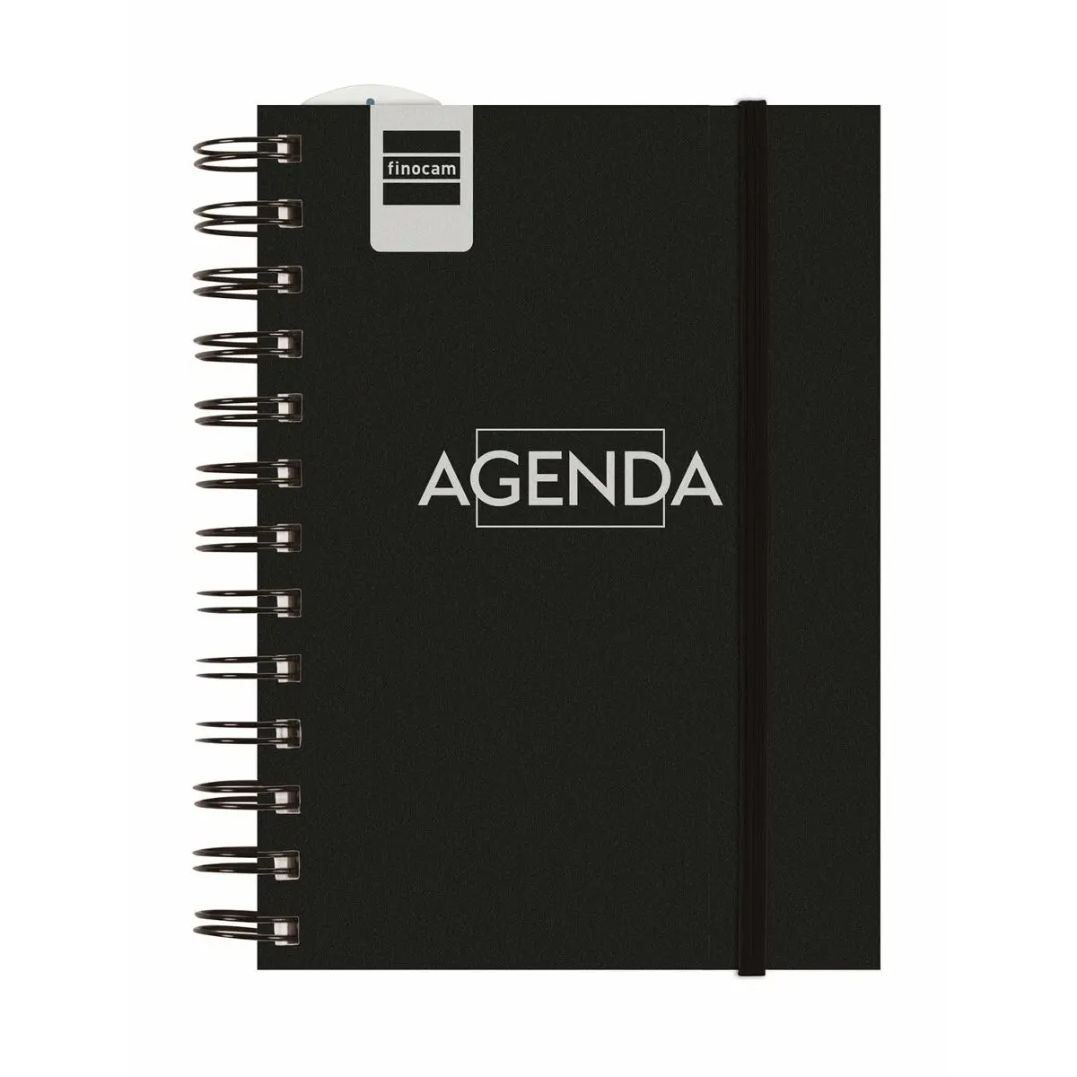 Agenda Finocam Nero 1/8 12 x 16,4 cm 2024-2025