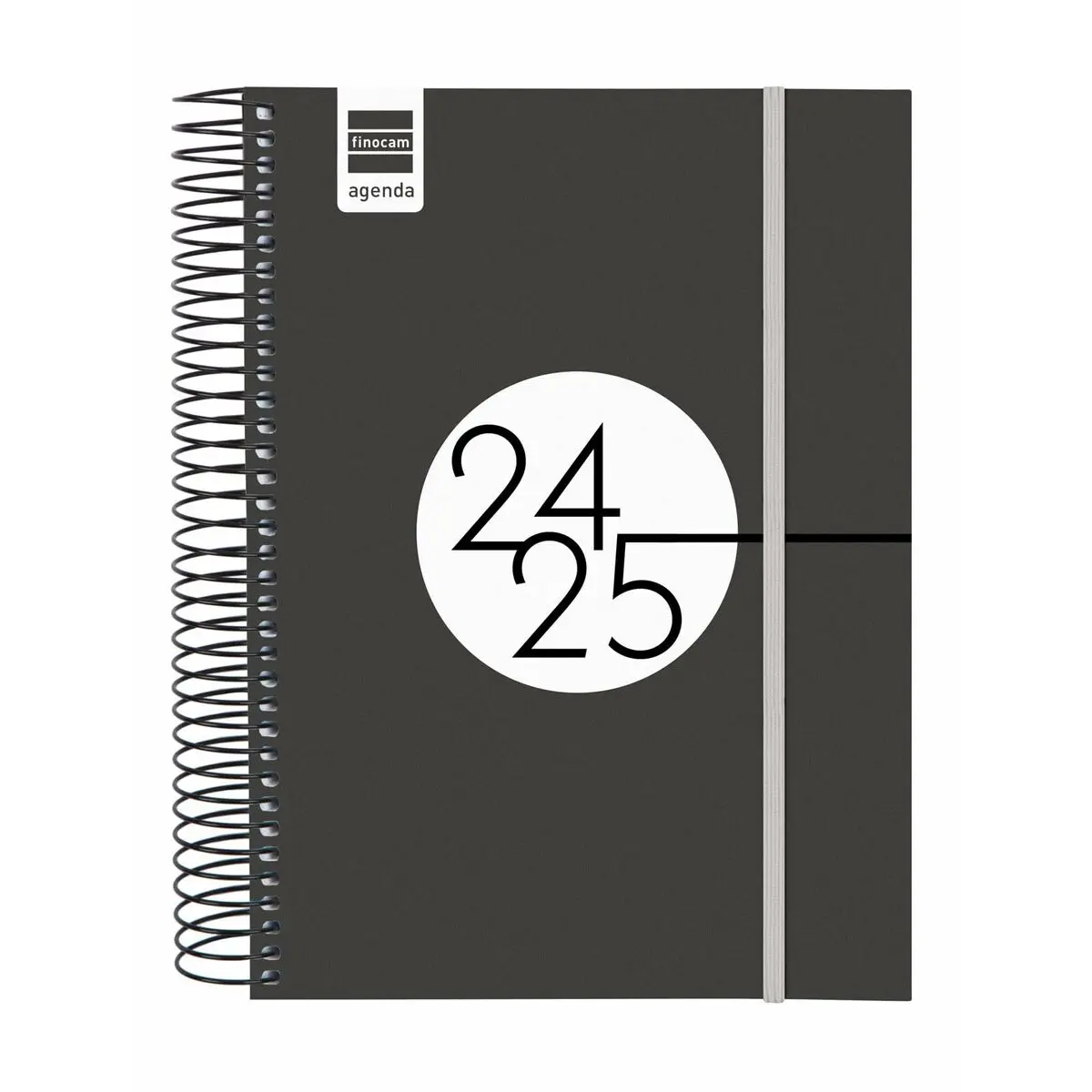 Agenda Finocam Nero 15,5 x 21,2 cm 2024-2025