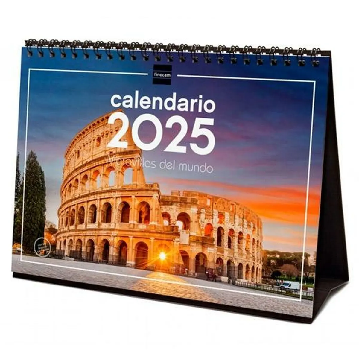 Calendario da Tavolo Finocam MARAVILLAS DEL MUNDO Multicolore Carta 21 x 15 cm 2025