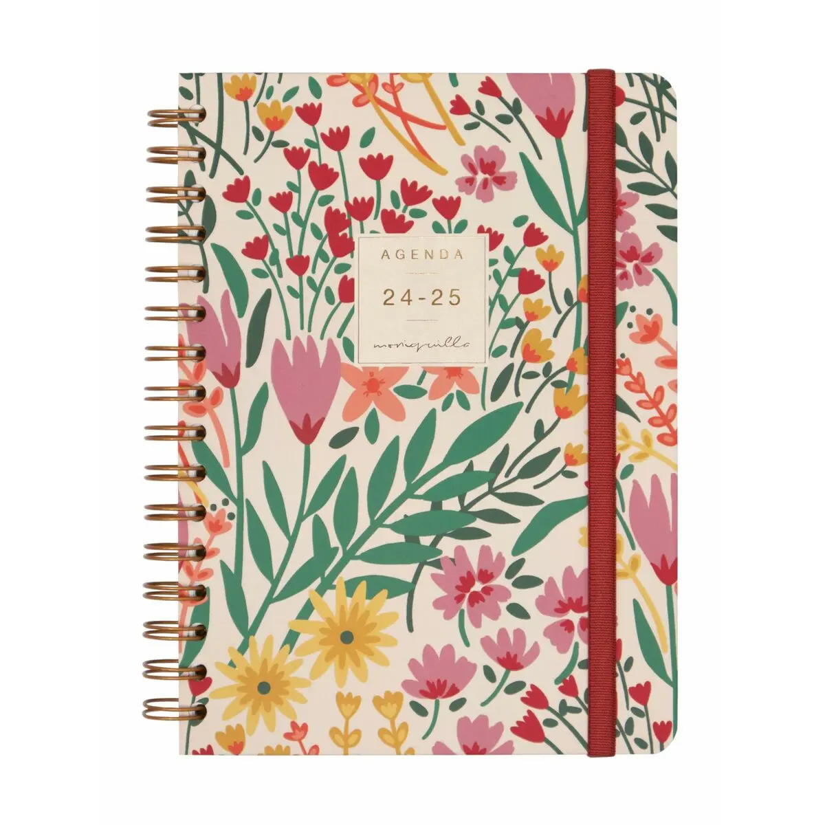 Agenda Finocam Moniquilla Garden Multicolore A5 15,5 x 21,2 cm 2024-2025