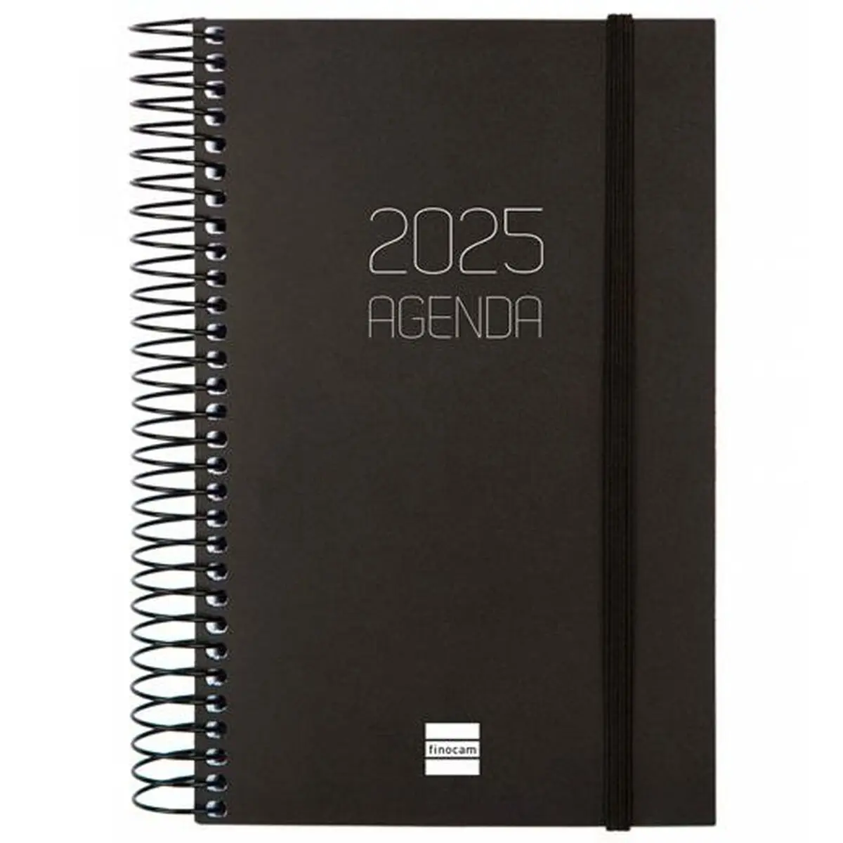 Agenda Finocam OPAQUE Nero 11,7 x 18,1 cm 2025