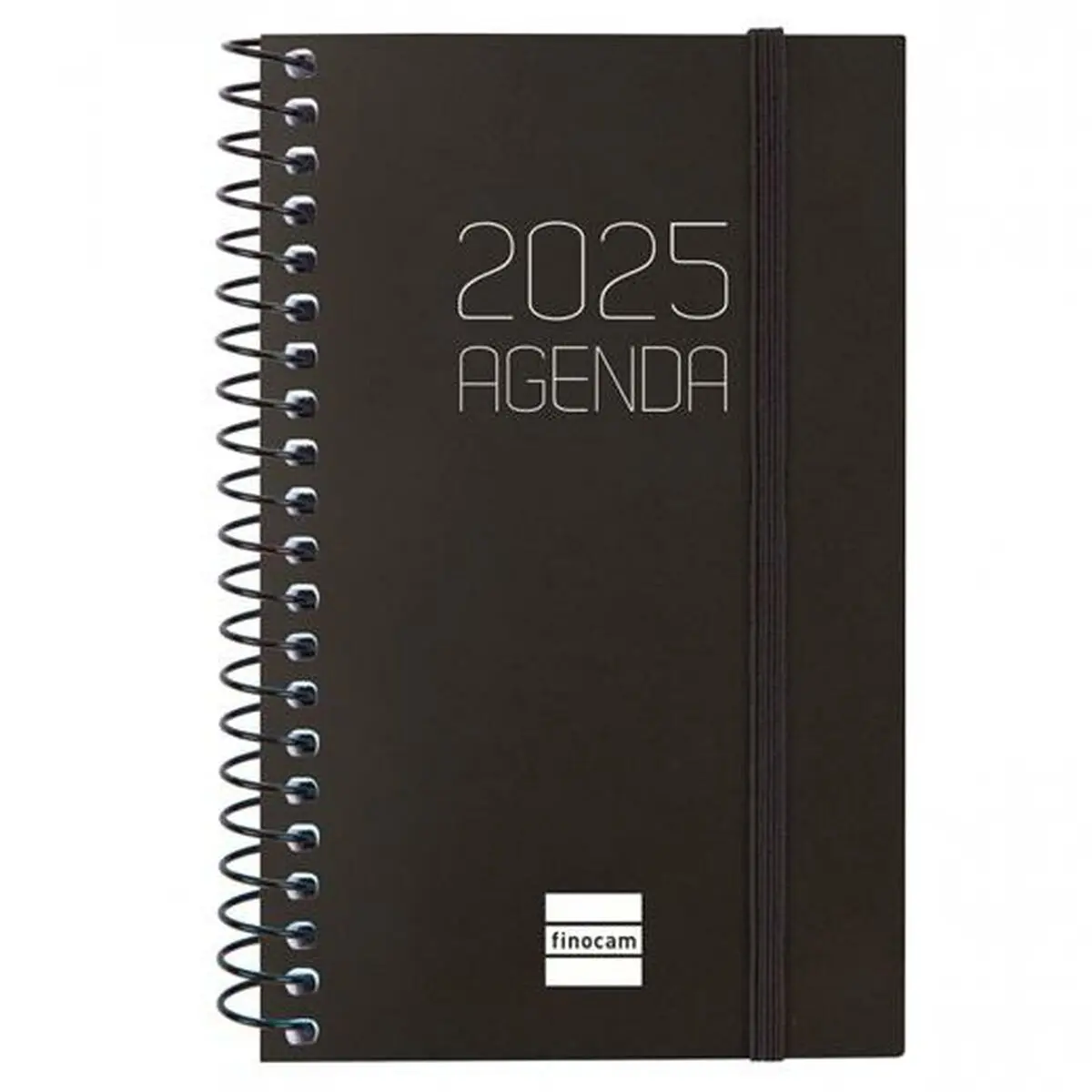 Agenda Finocam OPAQUE Nero Mini 7,9 x 12,7 cm 2025