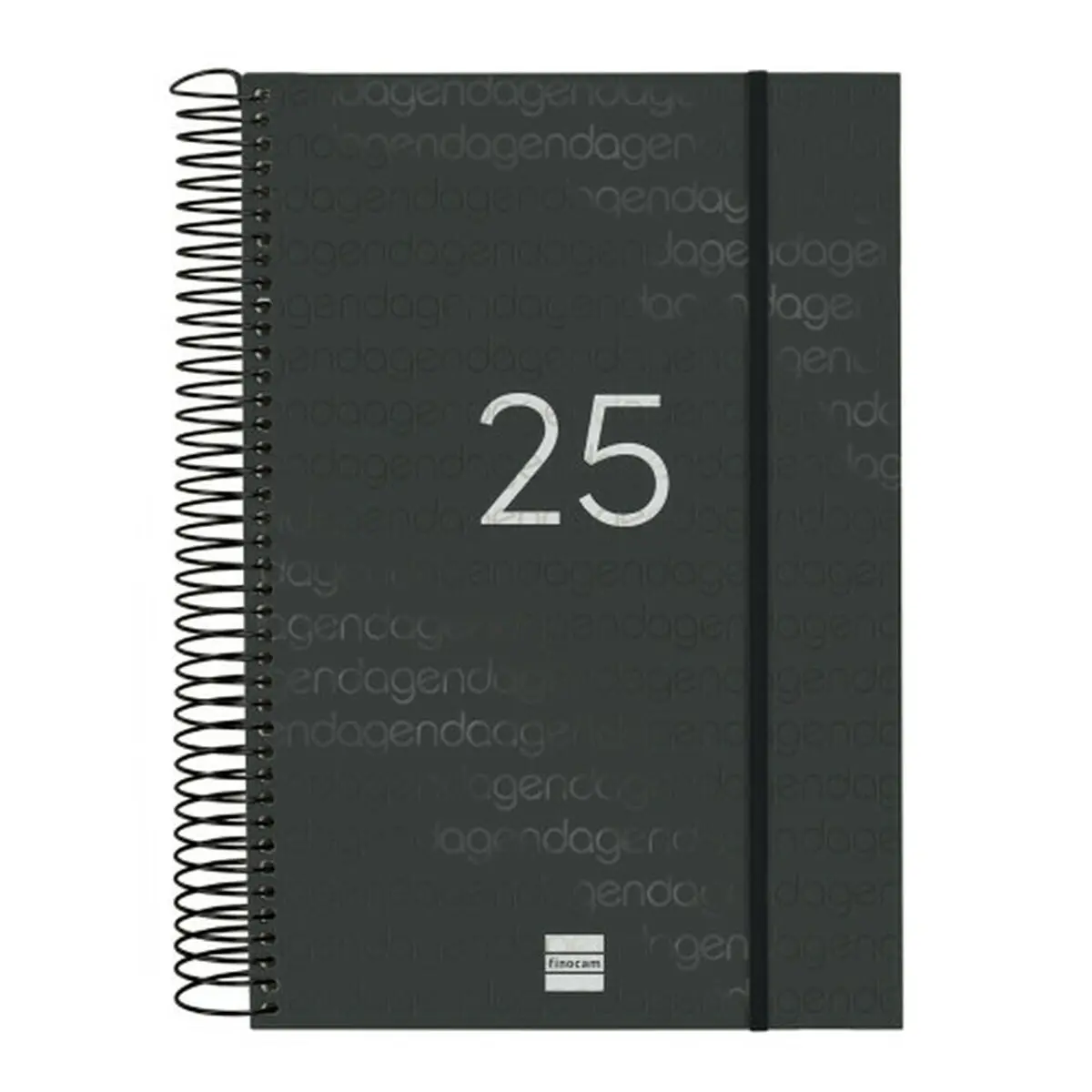 Agenda Finocam YEAR Nero 16,5 x 24,2 cm 2025