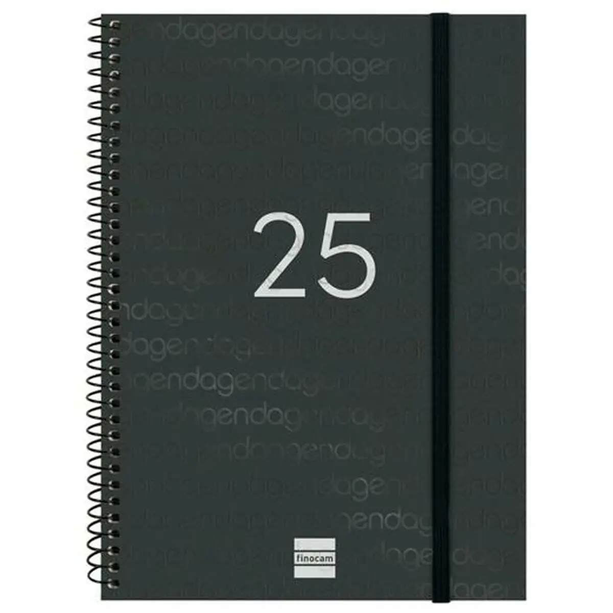 Agenda Finocam YEAR Nero A5 15,5 x 21,2 cm 2025