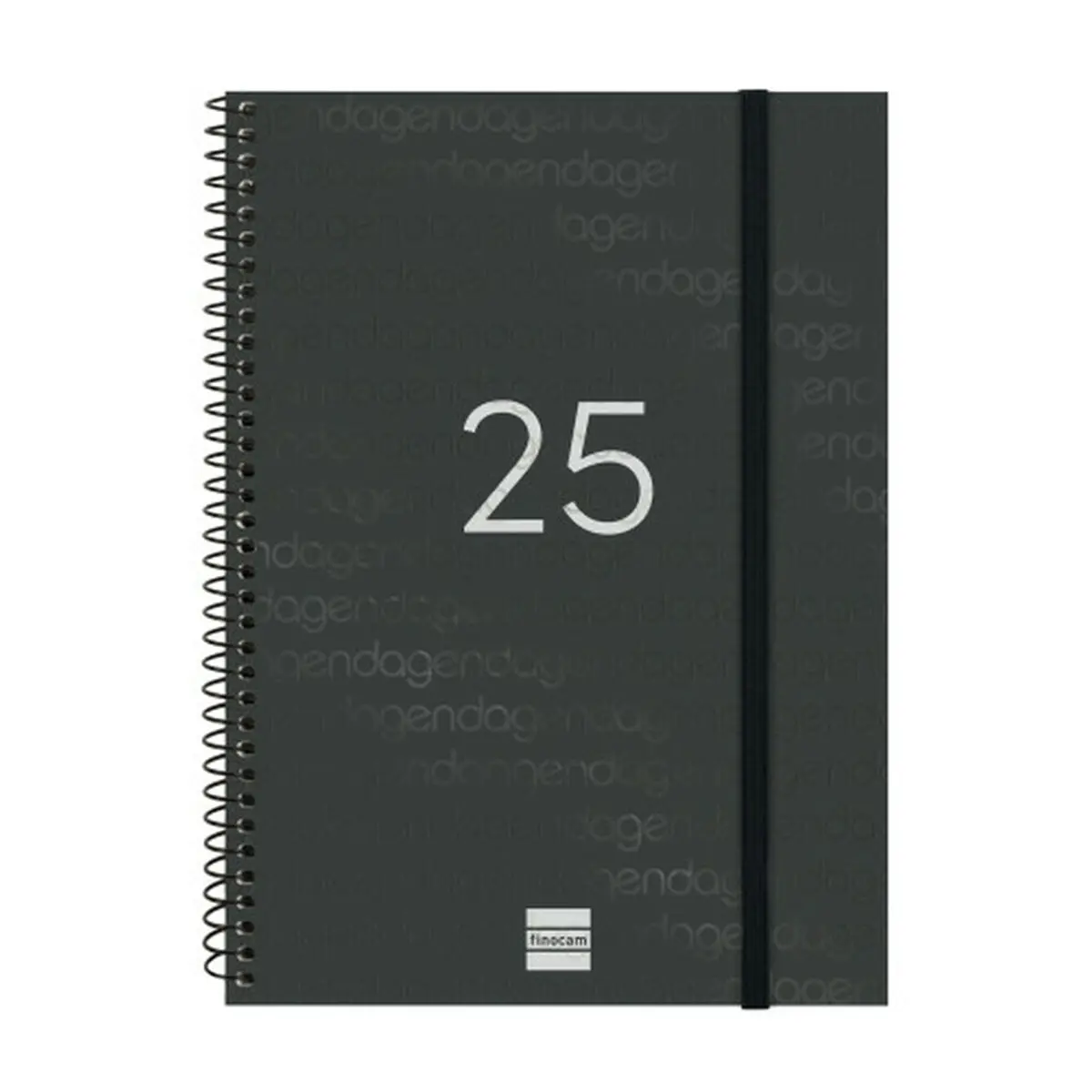 Agenda Finocam YEAR Nero A5 15,5 x 21,2 cm 2025