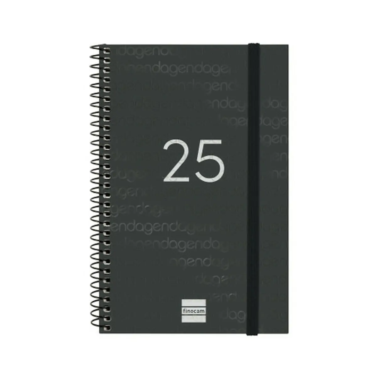 Agenda Finocam YEAR Nero 11,7 x 18,1 cm 2025