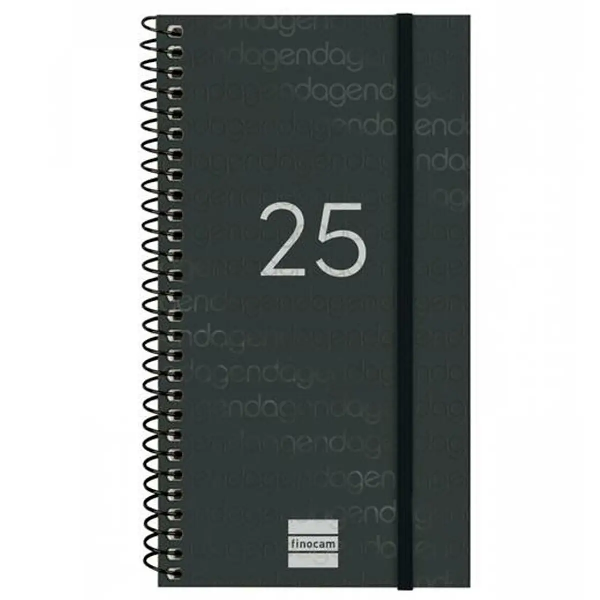 Agenda Finocam YEAR Nero Mini 9,4 x 17,1 cm 2025