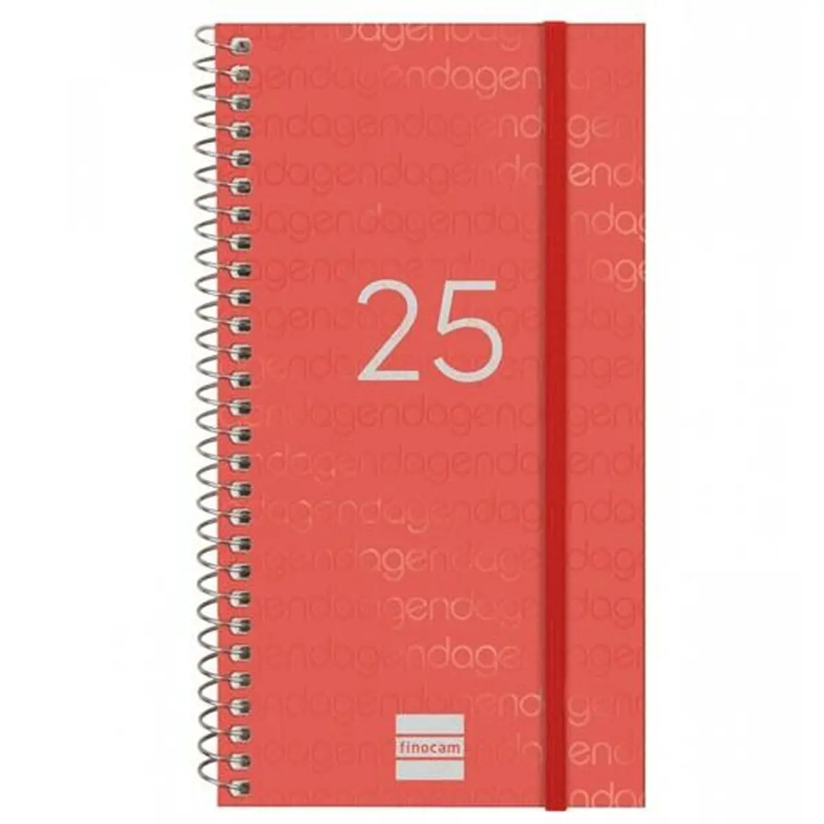 Agenda Finocam YEAR Rosso Mini 9,4 x 17,1 cm 2025