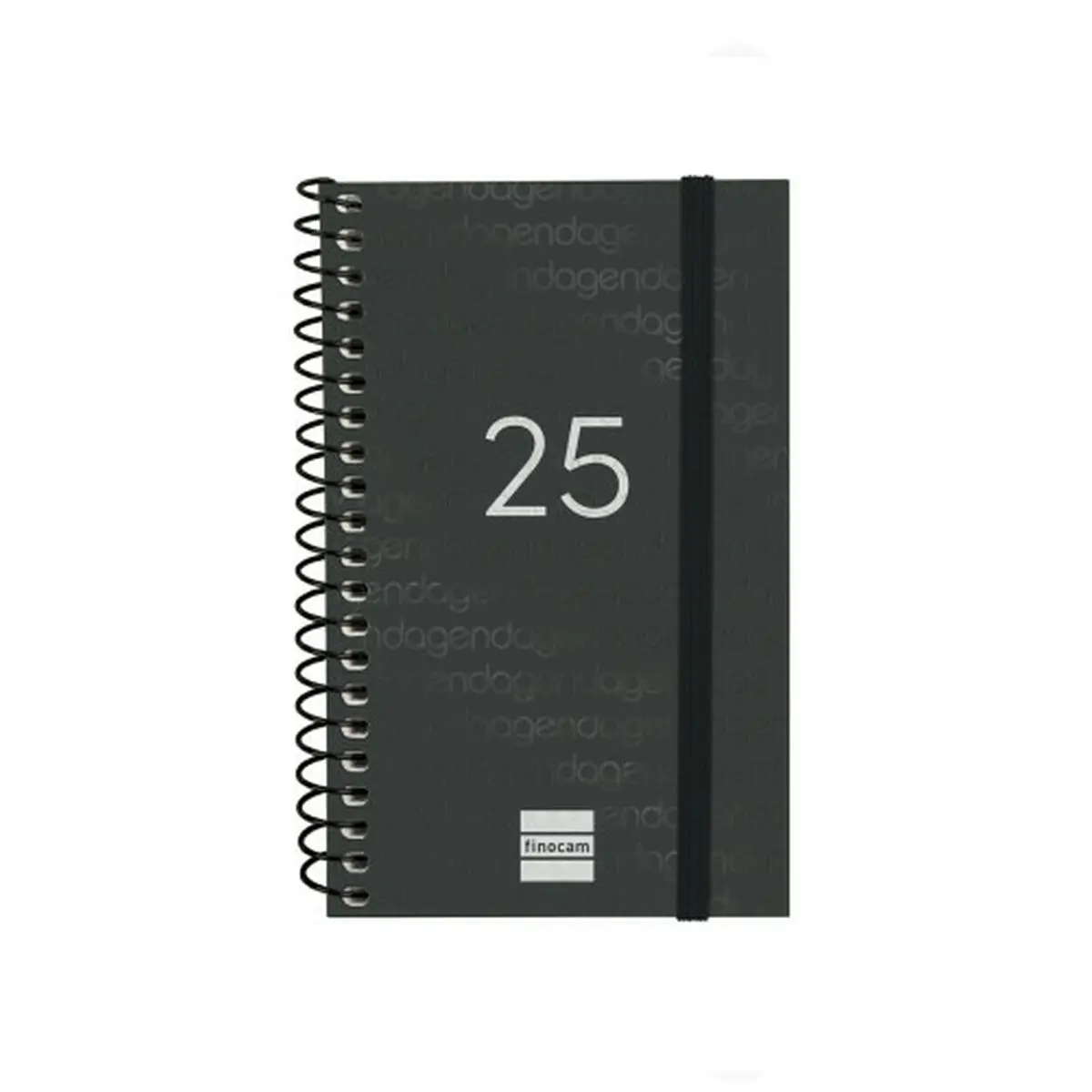 Agenda Finocam YEAR Nero Mini 7,9 x 12,7 cm 2025