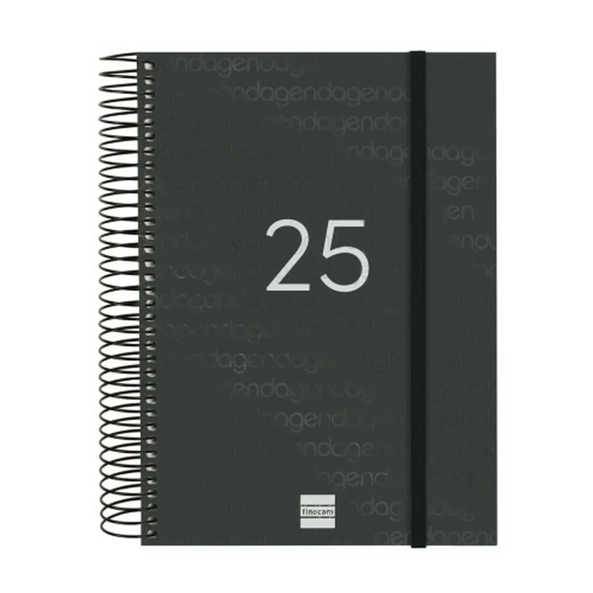 Agenda Finocam YEAR Nero A5 15,5 x 21,2 cm 2025