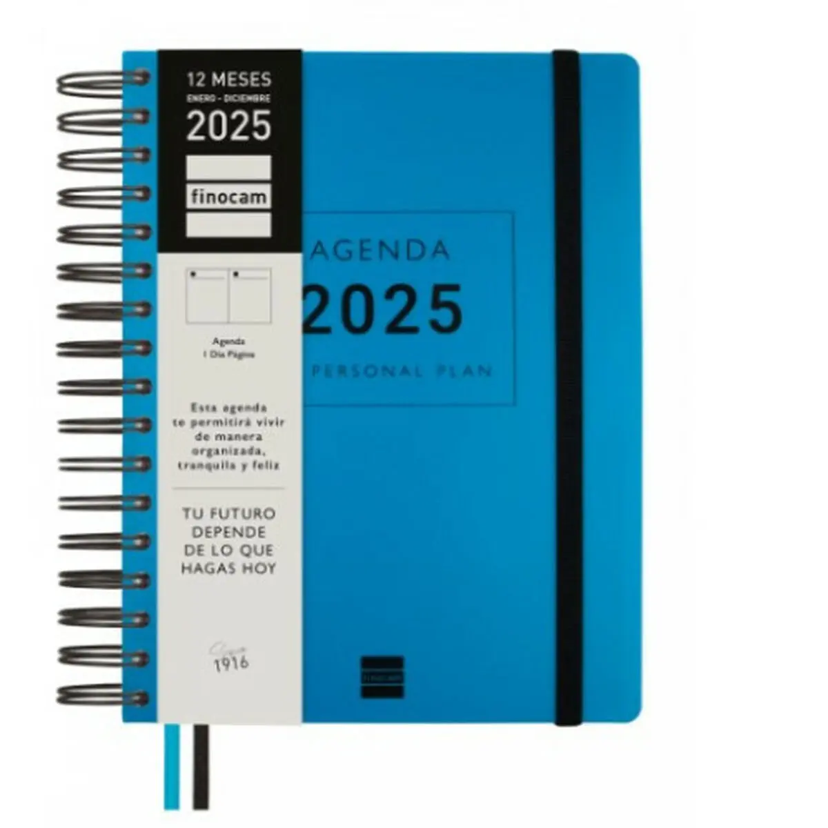 Agenda Finocam TEMPUS Azzurro Quarto 15,5 x 21,7 cm 2025