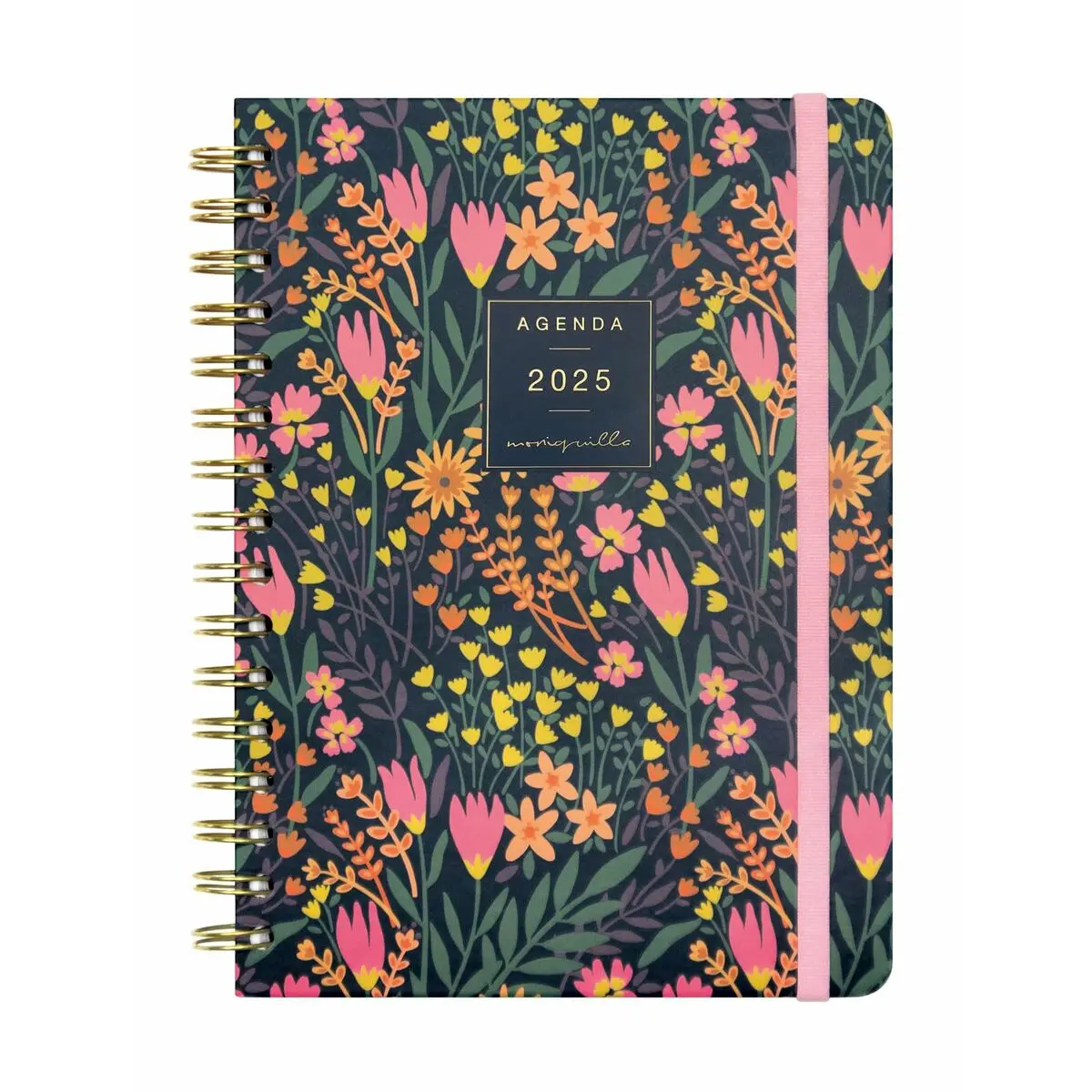 Agenda Finocam Moniquilla A5 15,5 x 21,2 cm 2025 Floreale