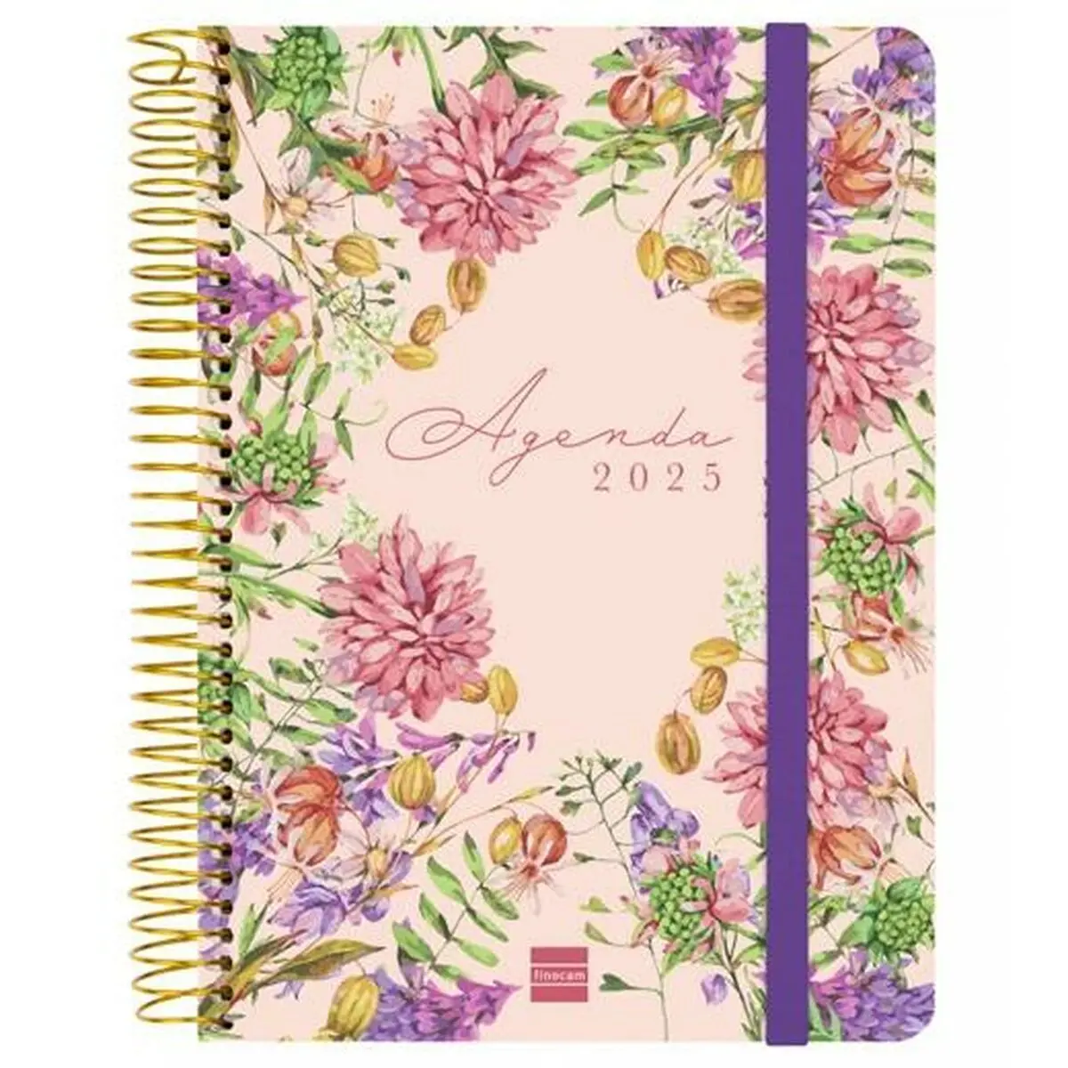 Agenda Finocam CLOE A5 15,5 x 21,2 cm 2025 Floreale