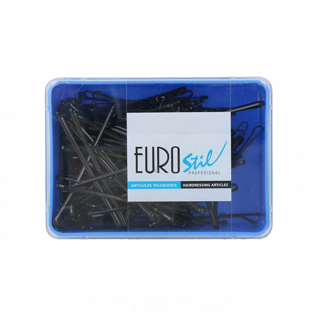 Fermagli per Capelli Eurostil Clips Negro 70 mm