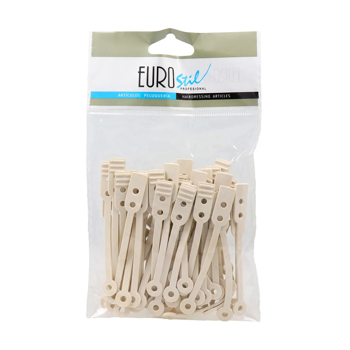 Elastici per Capelli Eurostil Bigudis 50 Unità