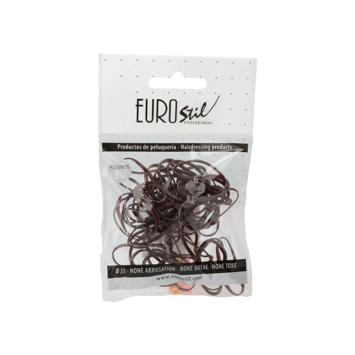 Elastici per capelli Eurostil   50 Unità