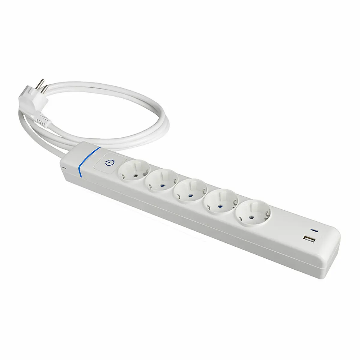 Multipresa 5 Prese con Interruttore Solera 51ilac USB 250 V 16 A (1,5 m)