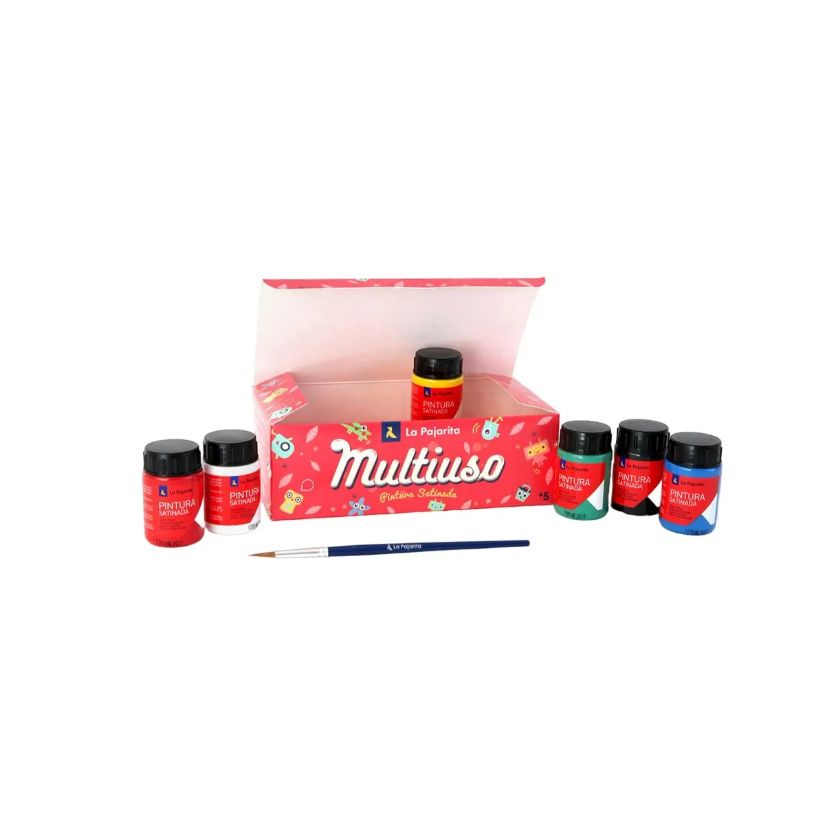 Tempere La Pajarita Multicolore 35 ml (6 Pezzi)