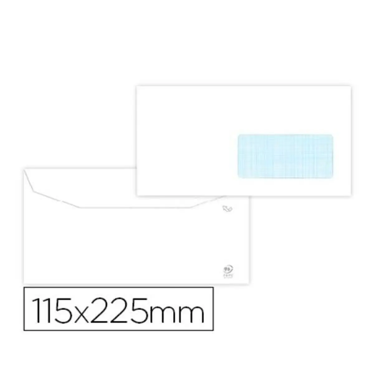 Buste Liderpapel SL36 Bianco Carta 115 x 225 mm (25 Unità)