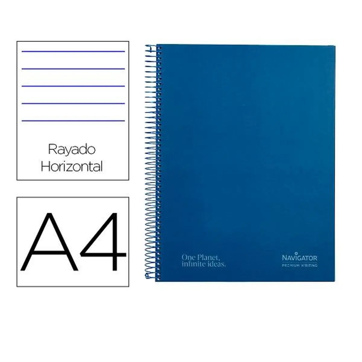 Quaderno Navigator NA31 Azzurro A4 80 Pagine