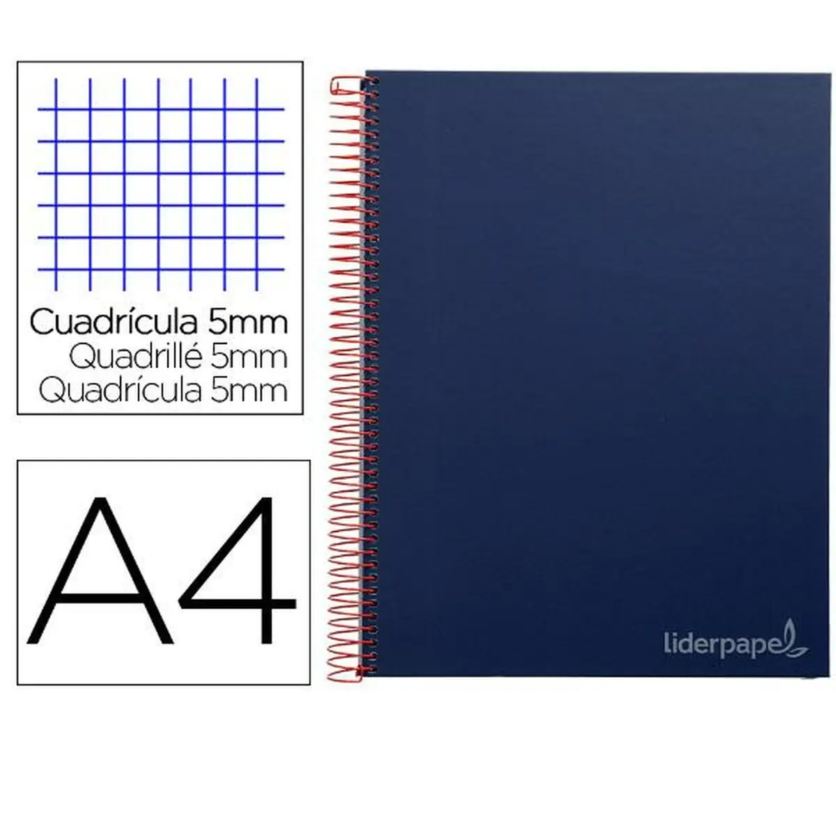 Quaderno Liderpapel BA50 Azzurro A4 100 fogli