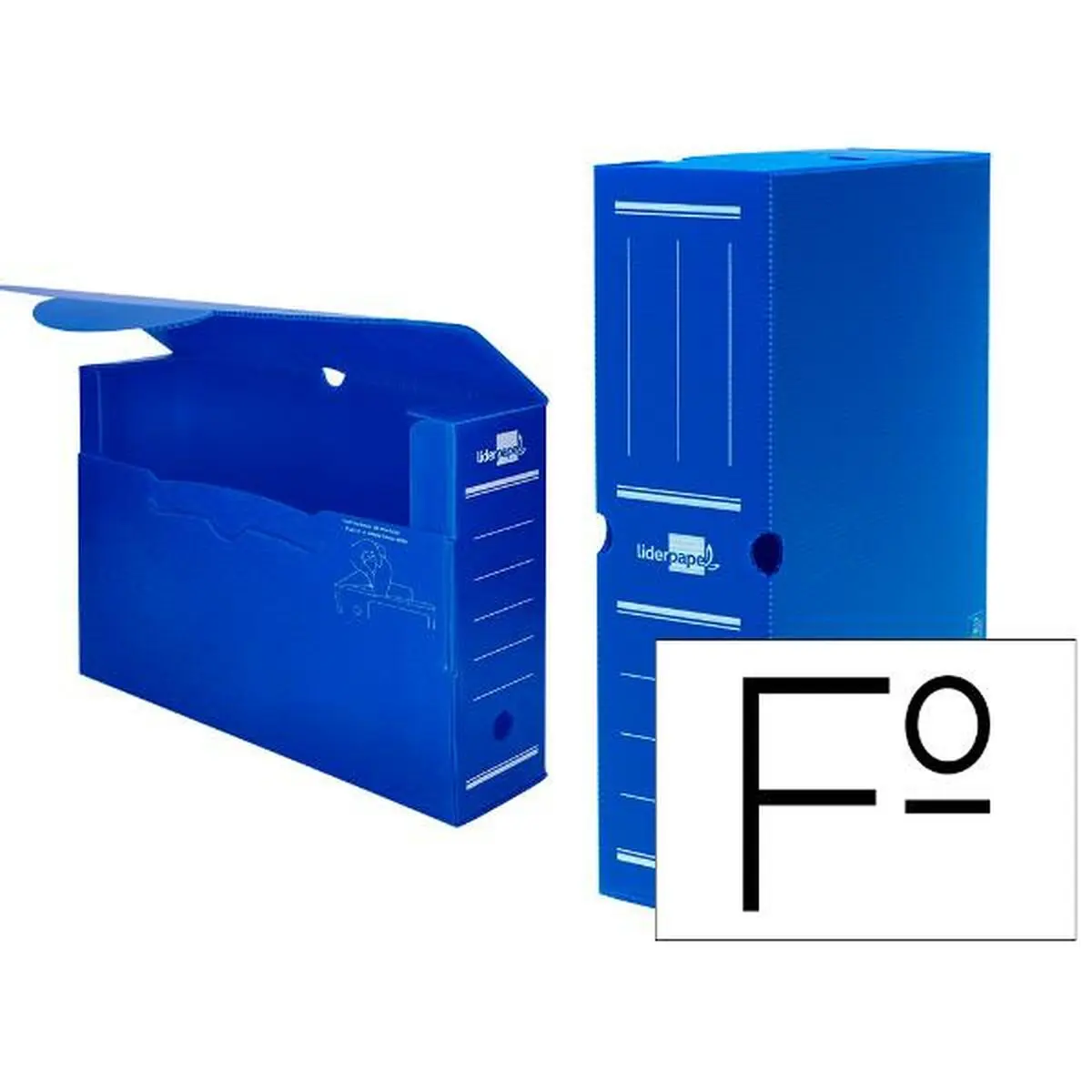 Scatola Archivio Liderpapel DF05 Azzurro A4 (1 Unità)