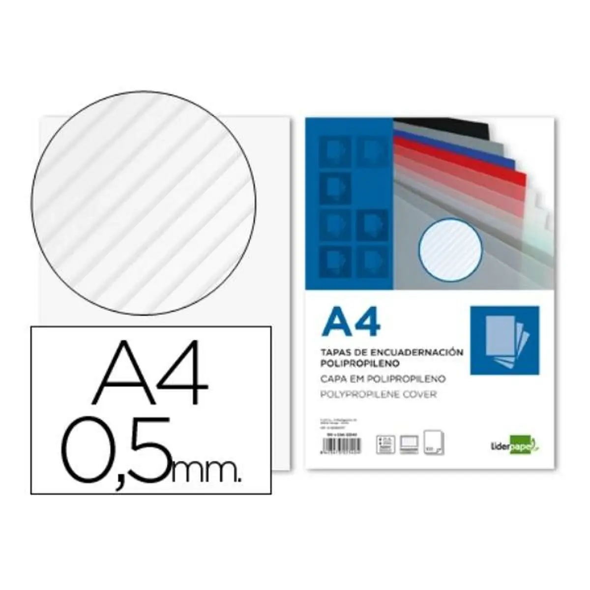 Set di coperchi Liderpapel TE20 Plastica (100 Unità)