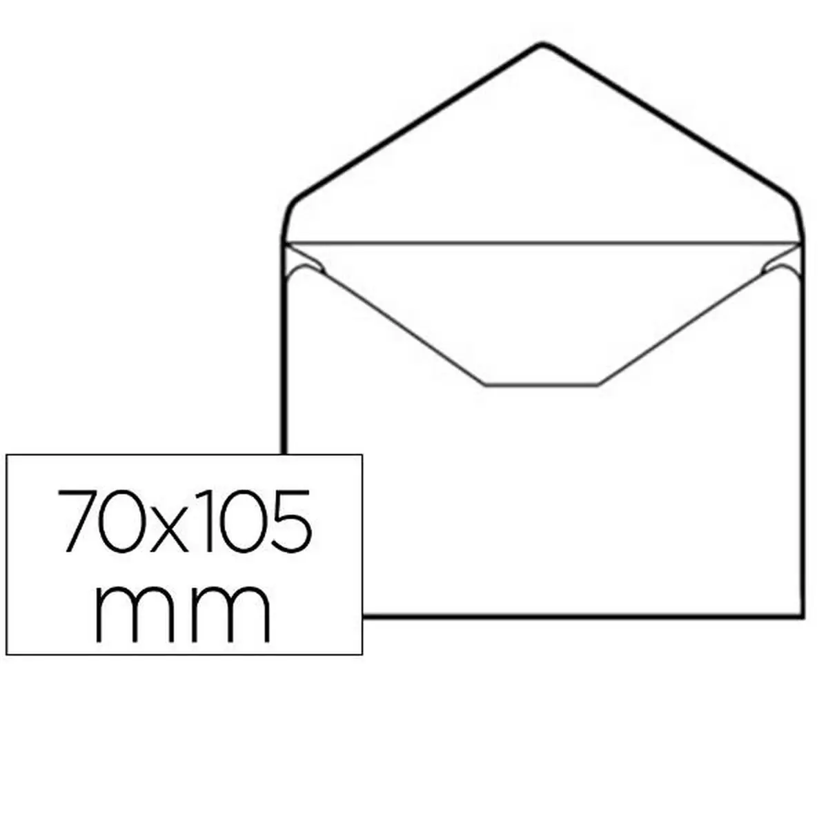 Buste Liderpapel SB03 Bianco Carta 70 x 105 mm (5 Unità)