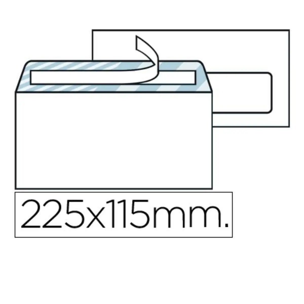 Buste Liderpapel SB07 Bianco Carta 115 x 225 mm (500 Unità)