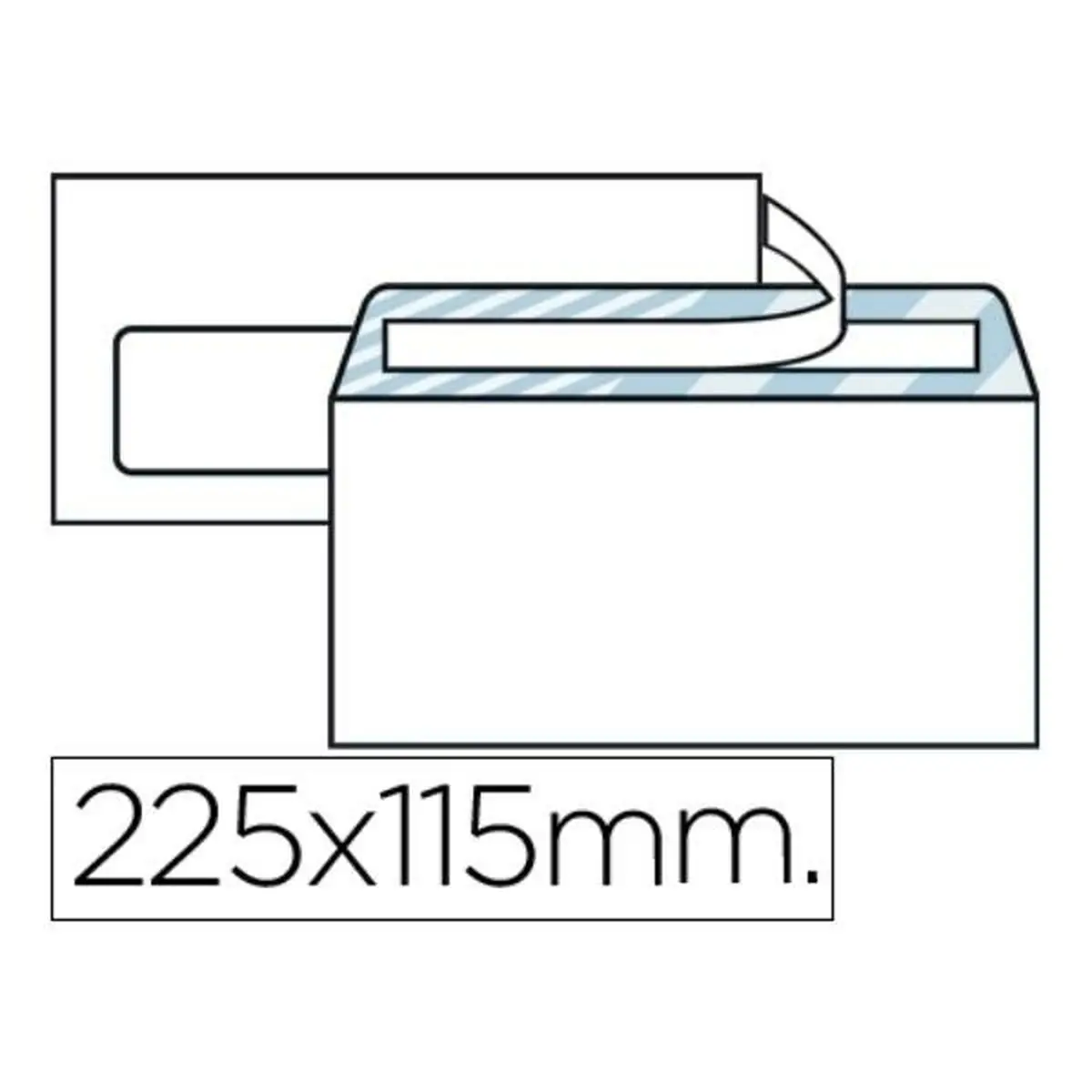 Buste Liderpapel SB09 Bianco Carta 115 x 225 mm (25 Unità)