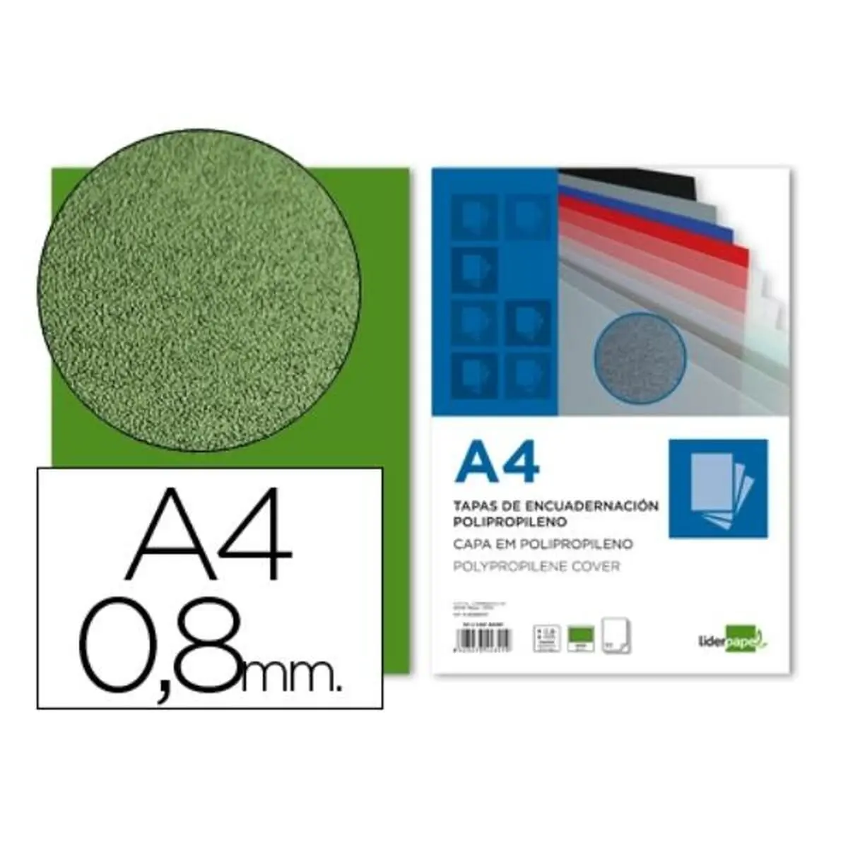 Set di coperchi Liderpapel TE22 Cartone Verde (50 Unità)