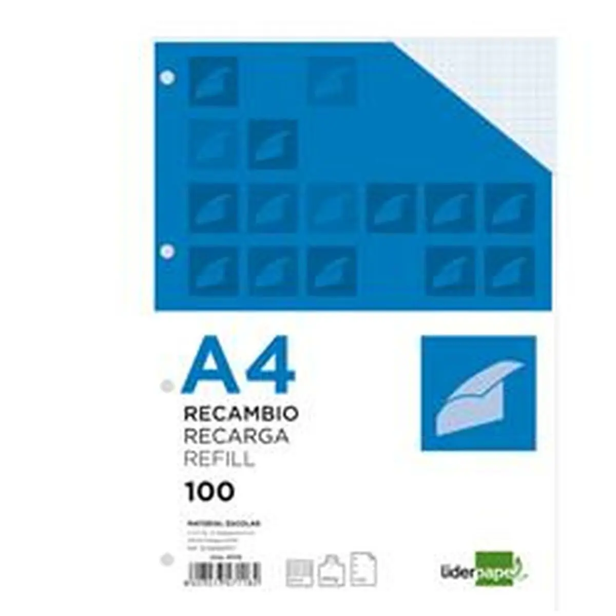 Ricambio Liderpapel RA04 Bianco A4 100 fogli