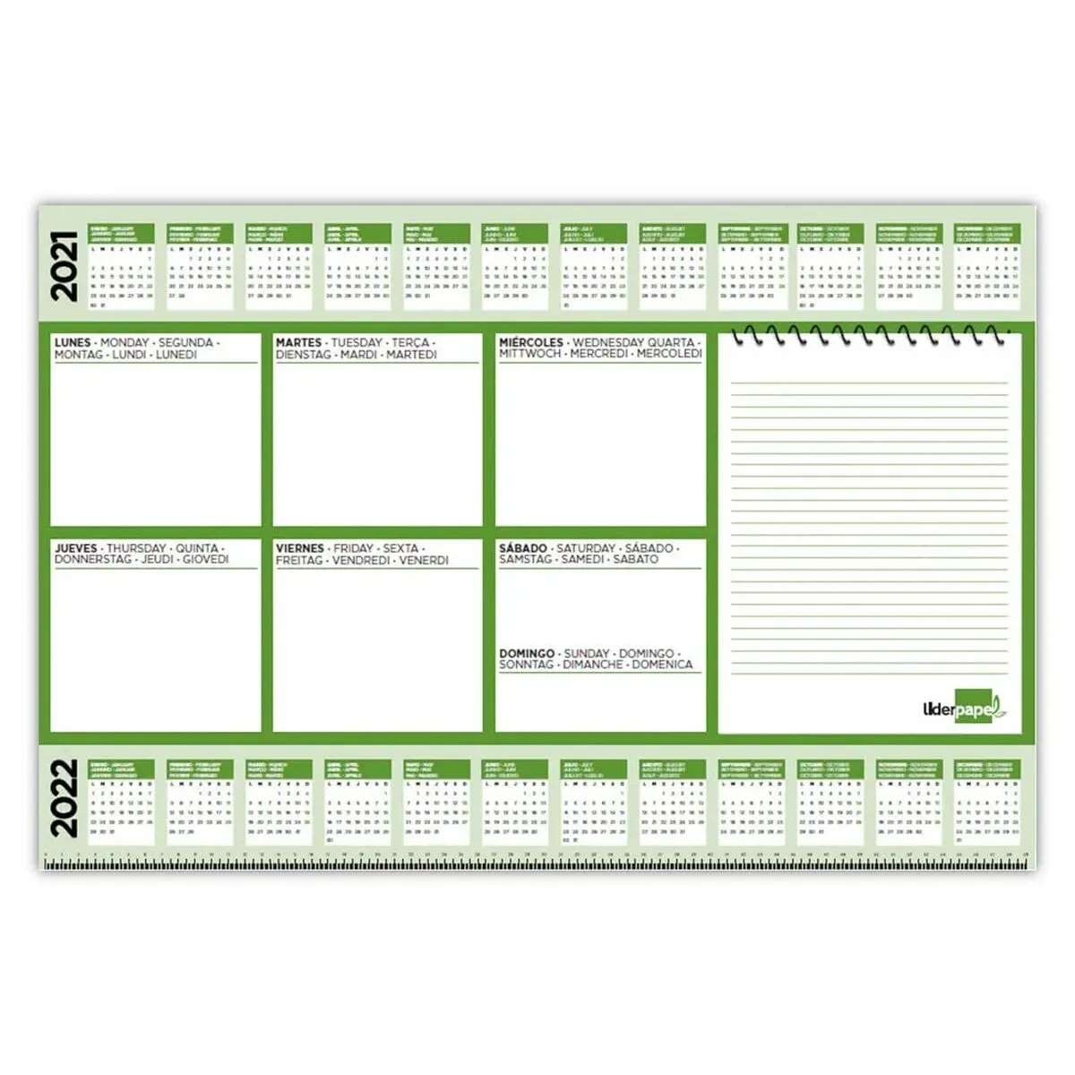 Calendario da Tavolo Liderpapel PN01 Bianco