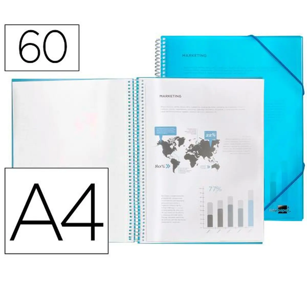 Fascicolo Liderpapel EC21 Azzurro A4