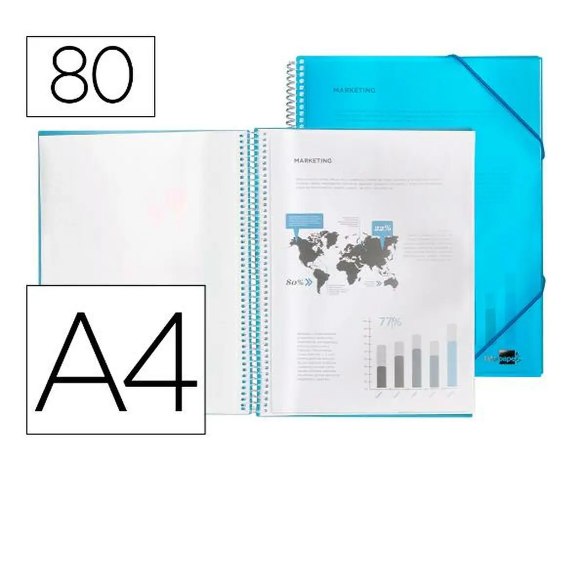 Fascicolo Liderpapel EC25 Azzurro A4