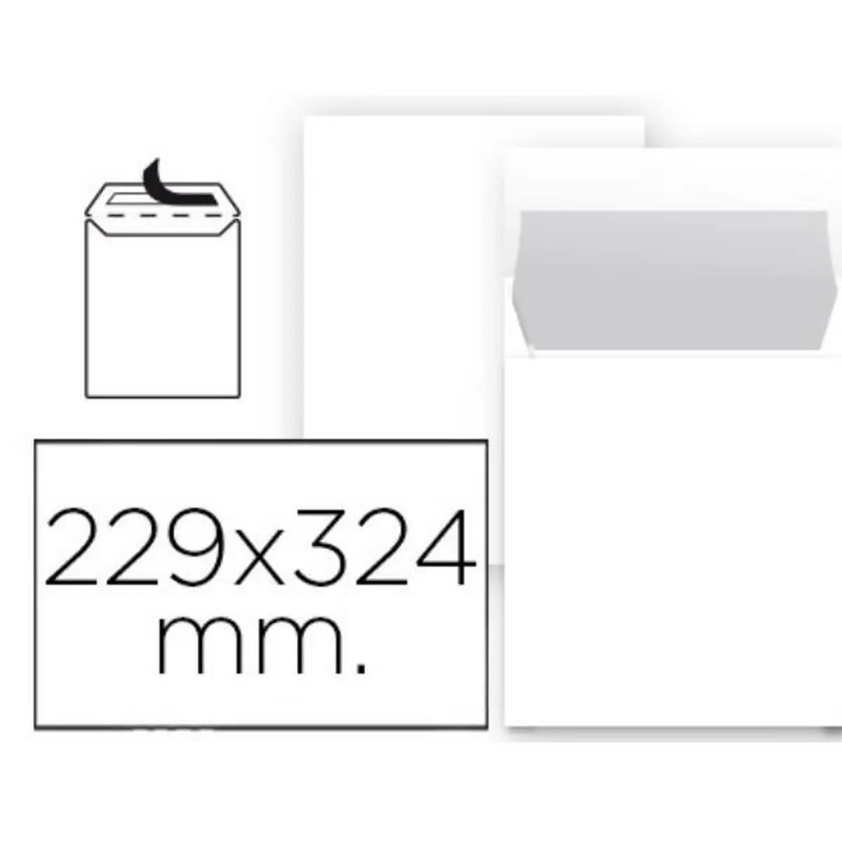 Buste Liderpapel SB93 Bianco Carta 229 x 324 mm (1 Unità) (25 Unità)