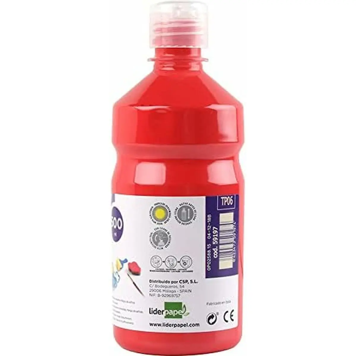 Tempere Liderpapel TP06 Rosso 500 ml