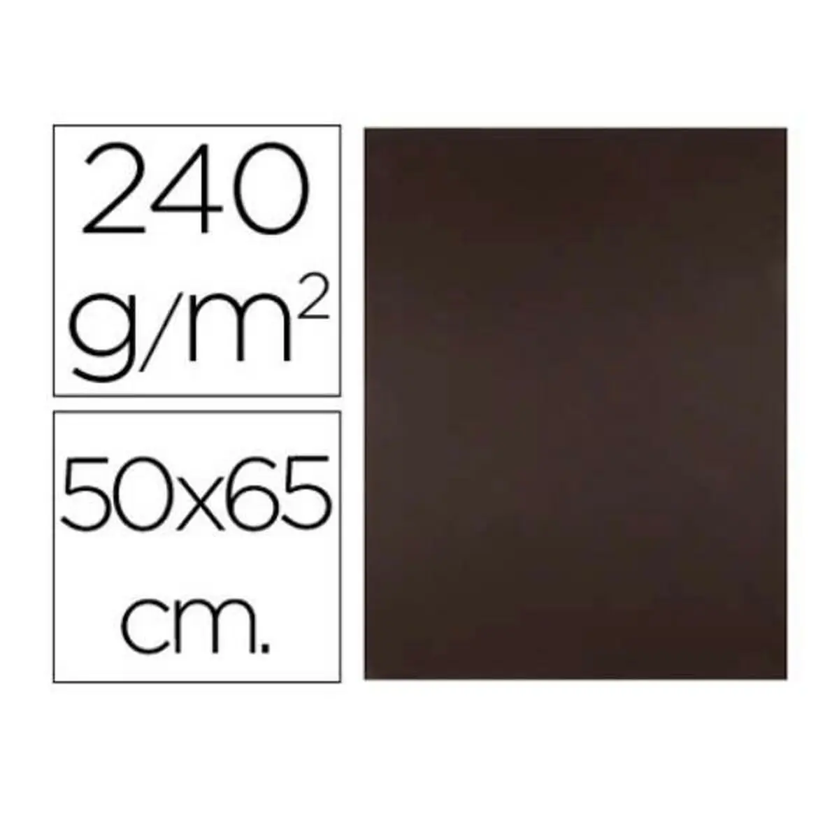 Cartoncini Liderpapel CX89 Nero 50 x 65 cm (25 Unità)