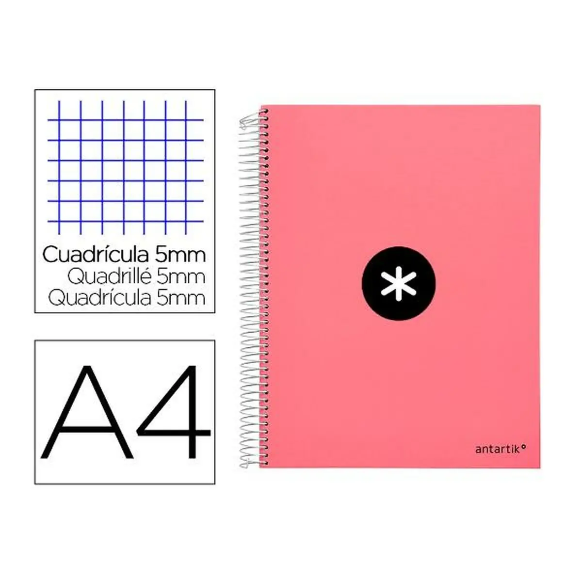 Quaderno Antartik KD85 A4 120 Fogli (3 Unità)