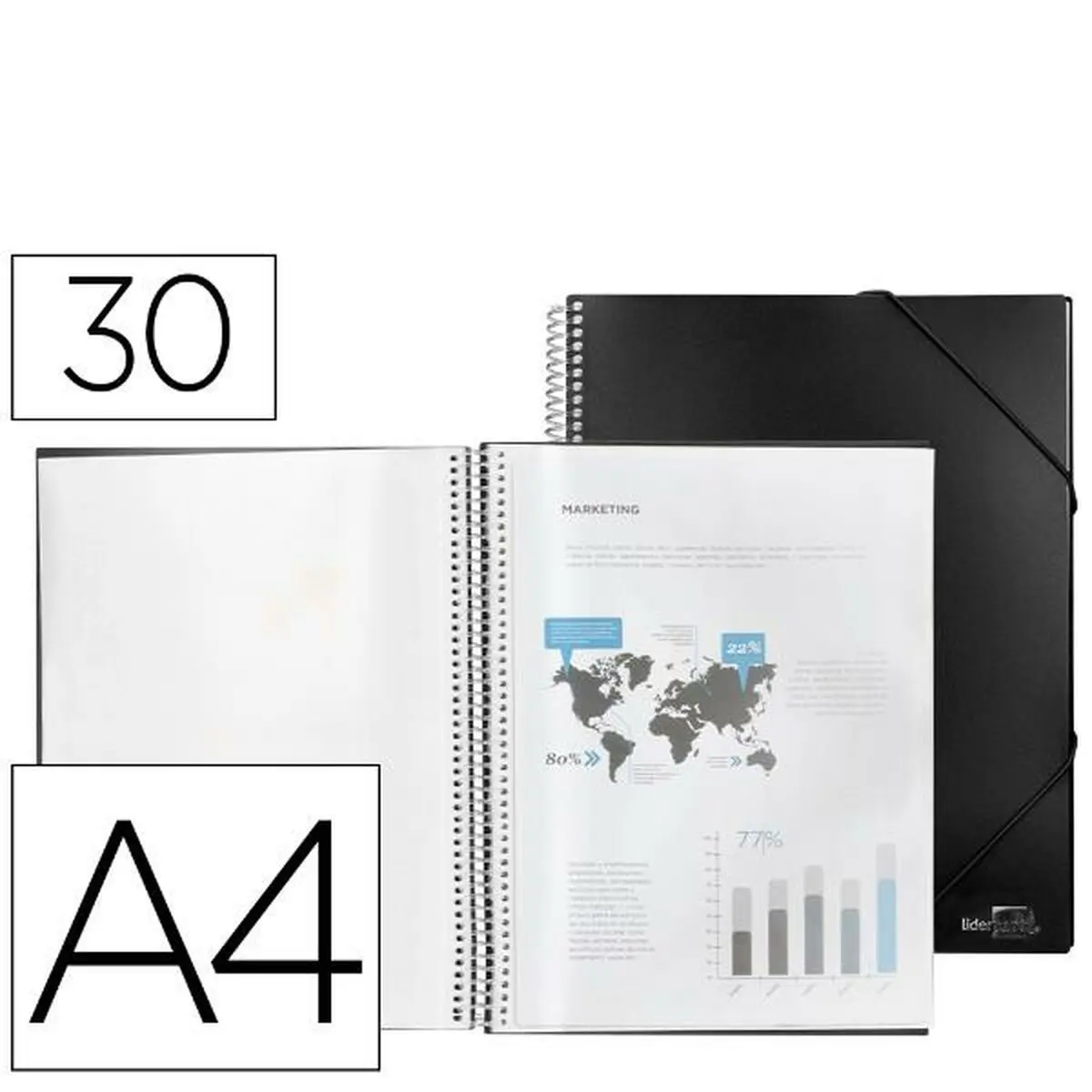 Fascicolo Liderpapel EC31 Nero A4