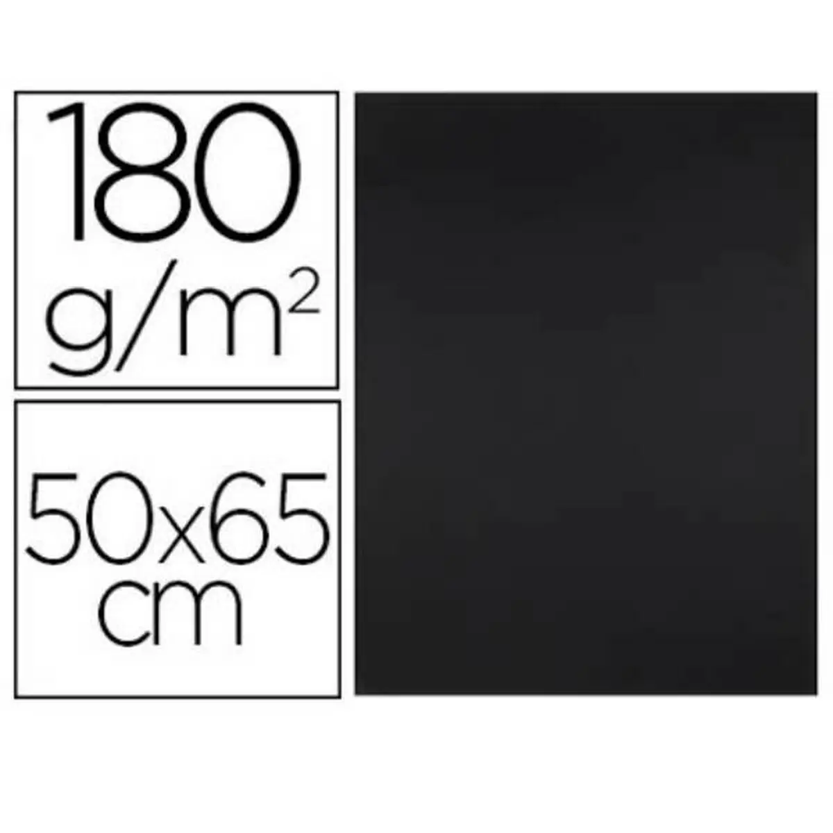 Cartoncini Liderpapel CX66 Nero 50 x 65 cm (25 Unità)